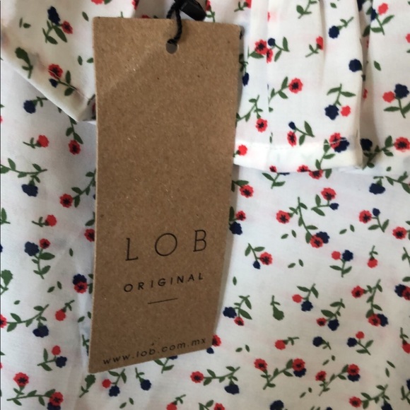 L O B original floral crop blouse - Picture 5 of 5